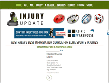 Tablet Screenshot of injuryupdate.com.au